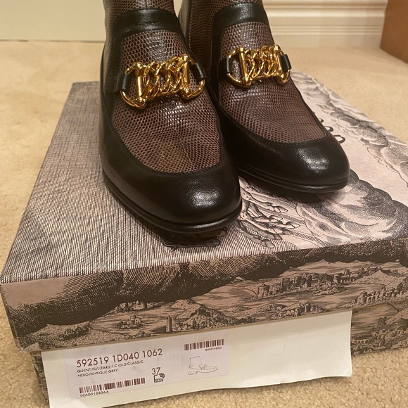BNIB Gucci Quentin lizard boots size 37 - Picture 4 of 9